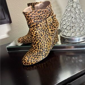 Leopard Print Wedges